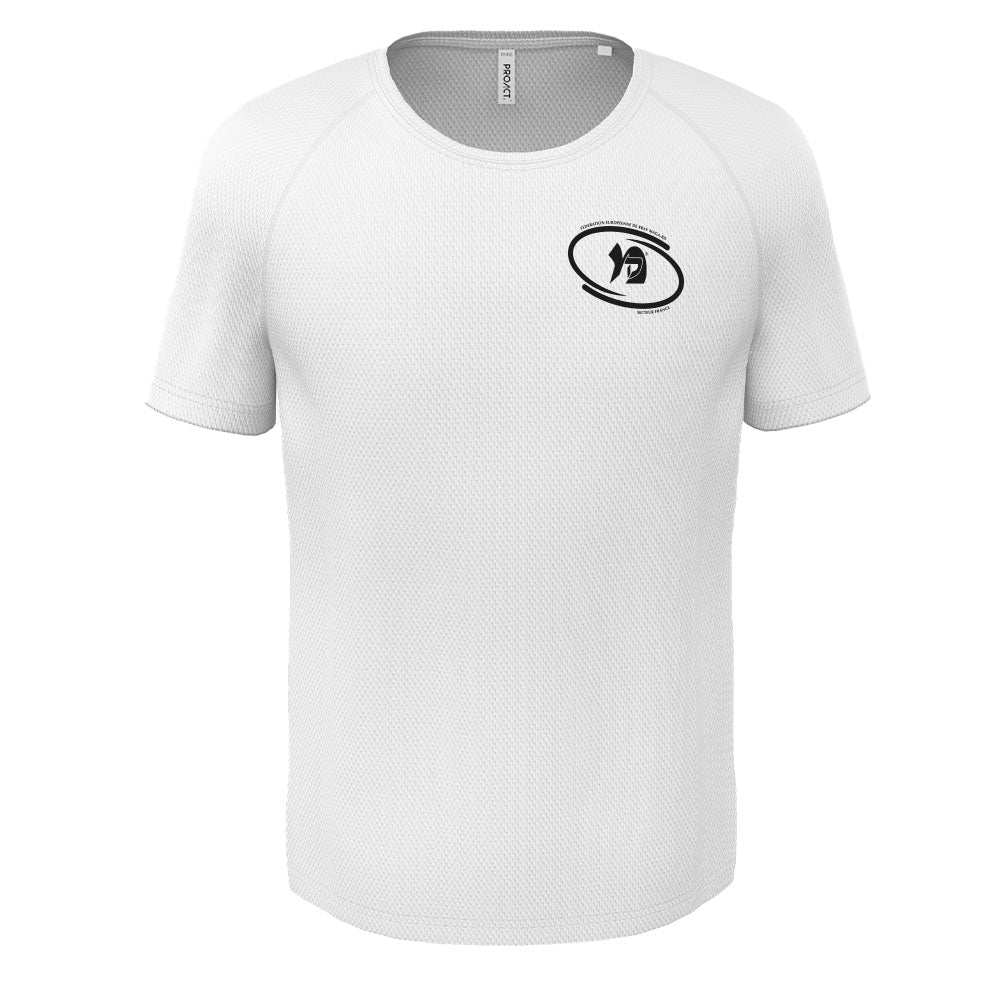 T-shirt entrainement polyester officiel FEKM pour adultes
