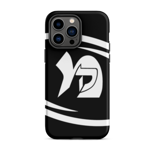 Coque d'iPhone® rigide noire logo FEKM